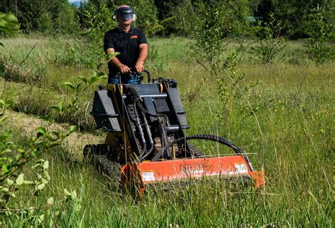 mini skid steer flail mower